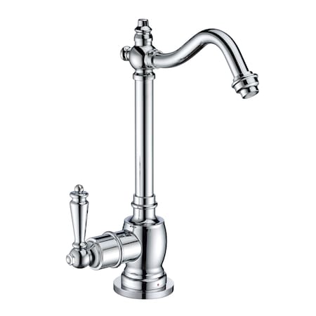 Whitehaus Point Of Use Instant Hot Water Drinking Faucet W/ Traditional Swivel S WHFH-H1006-C